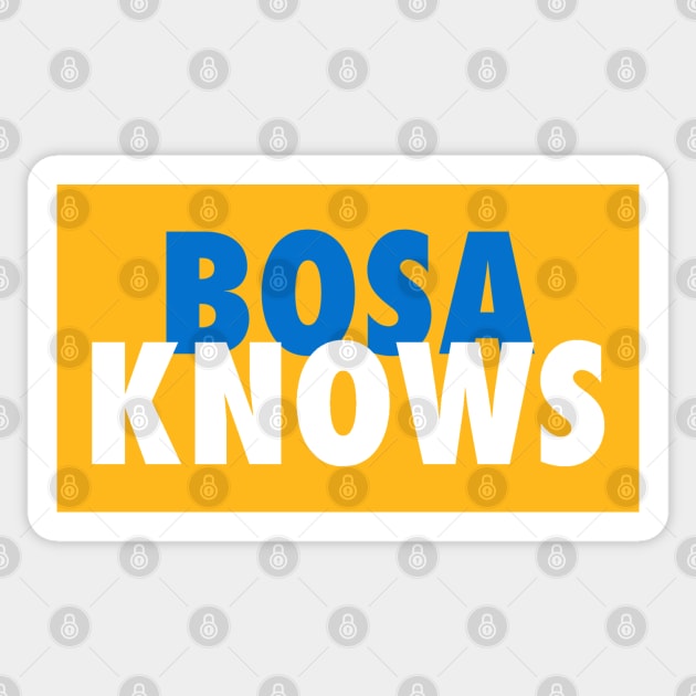 Bosa Knows Sticker by StadiumSquad